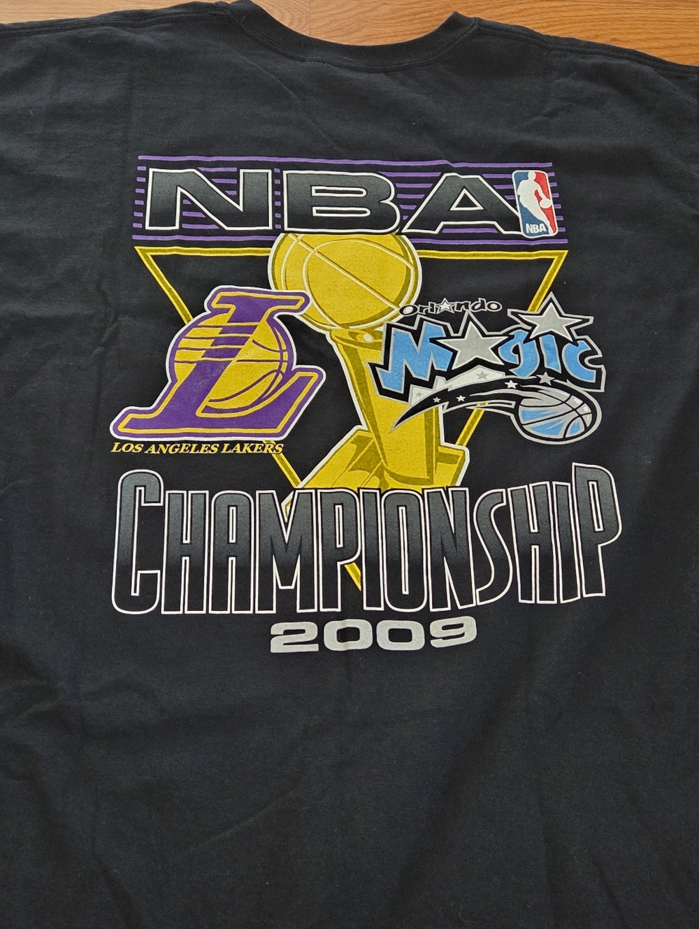 NBA Los Angeles Lakers 2009 Championship Shirt XXL Orlando Magic Vintage Gildan